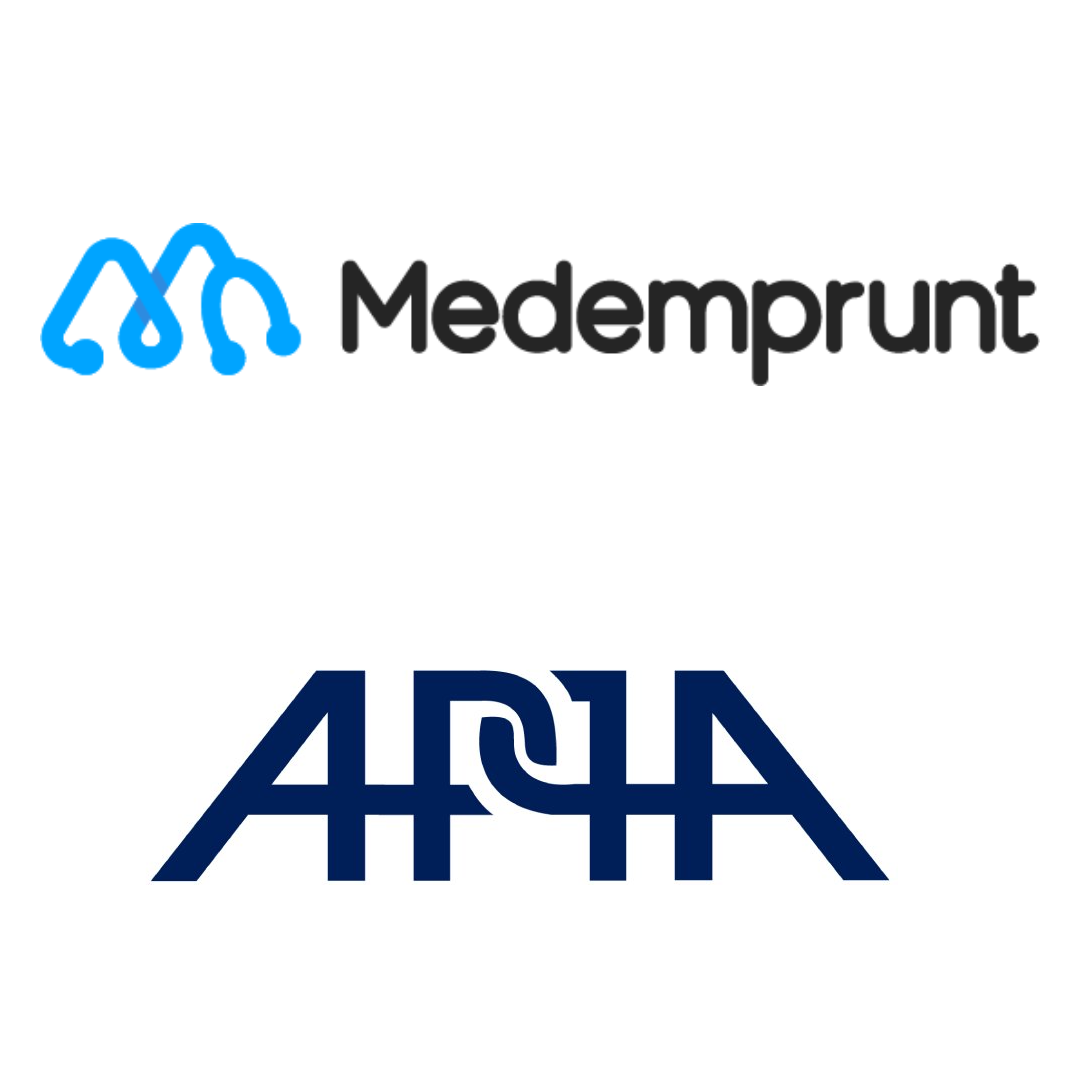 logos des partenaires ANJPIR : Medemprunt et APPA