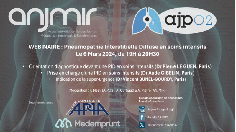 webinaire Pneumopathie Interstitielle Diffuse - ANJMIR mars 2024