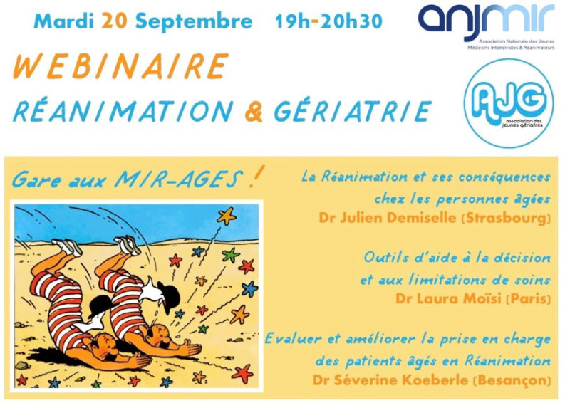 webinaire Réanimation et gériatrie